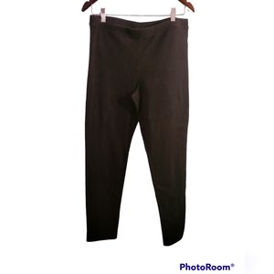 Old navy black soft fleece leggings. Size large